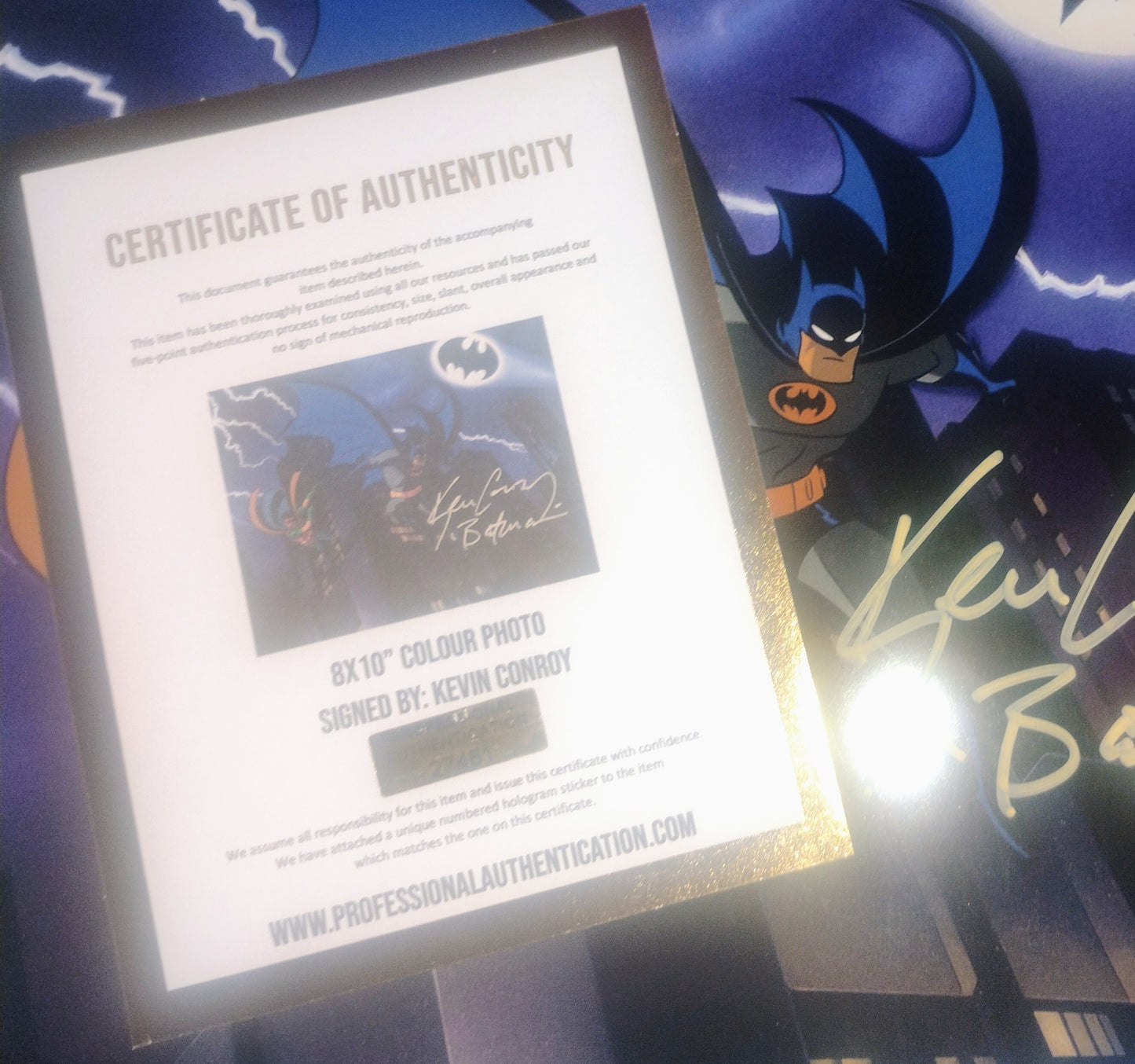 Kevin Conroy Hand Signed Autograph 8x10 Photo COA Batman