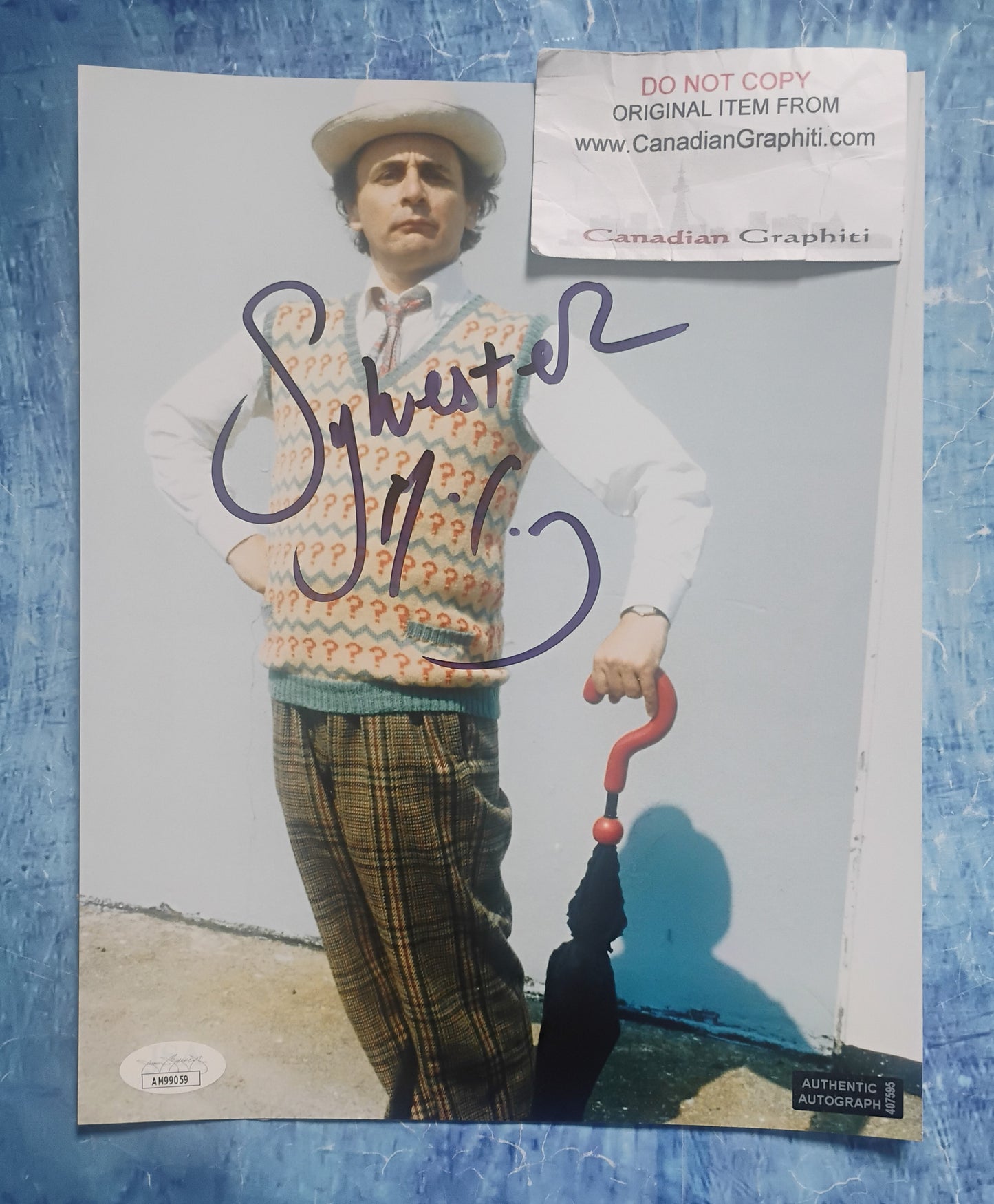 Sylvester McCoy Hand Signed Autograph 8x10 Photo JSA COA Doctor Who