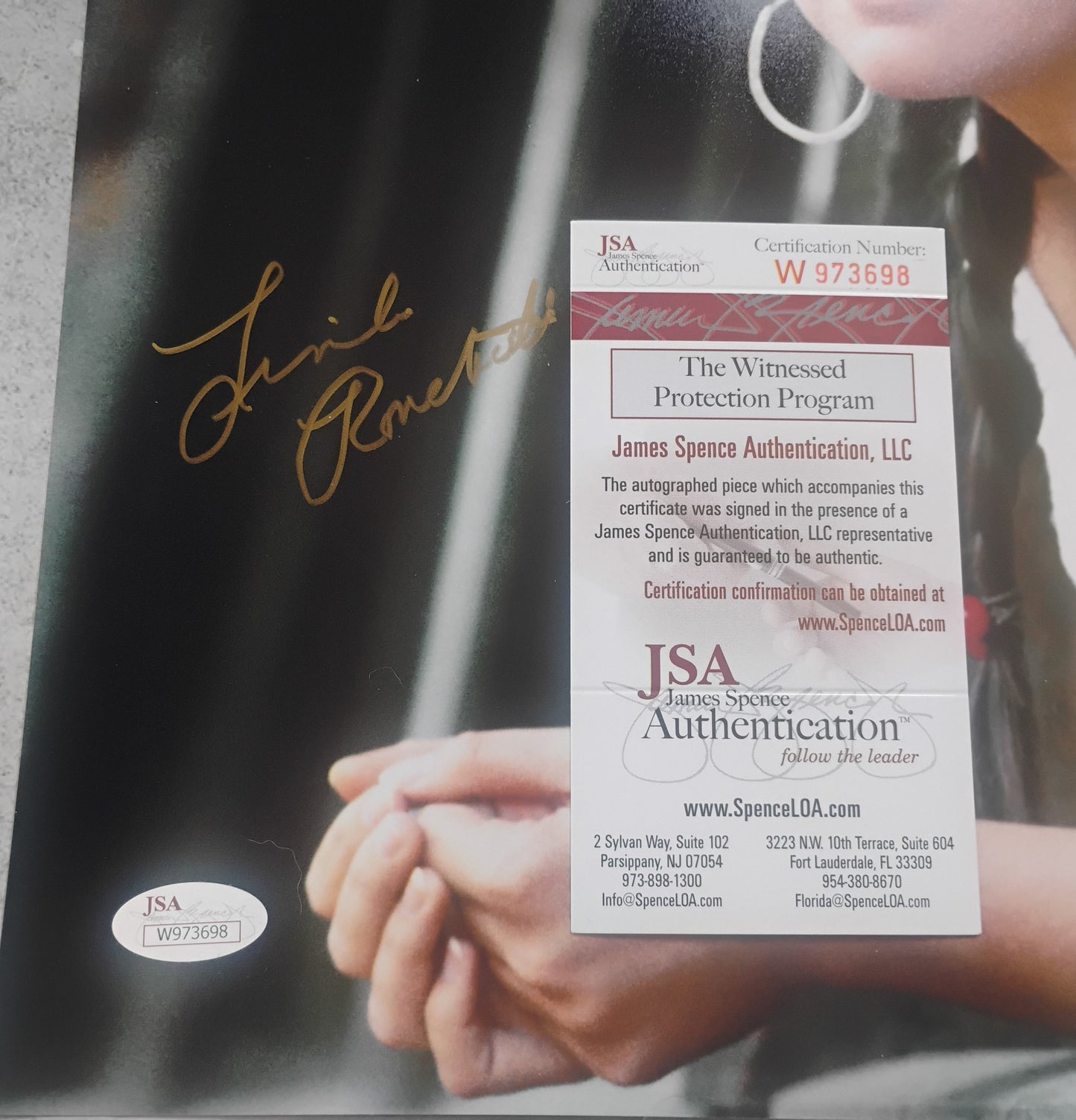 Linda Ronstadt Hand Signed Autograph 11x14 Photo JSA COA