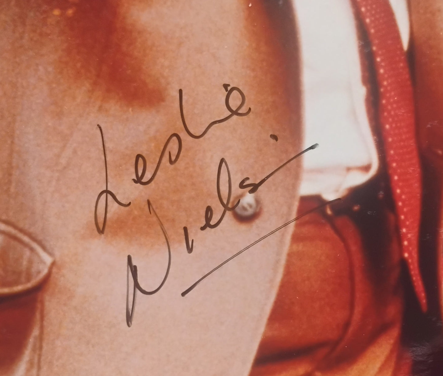 Leslie Nielsen Hand Signed Autograph 8x10 Photo BAS COA The Naked Gun