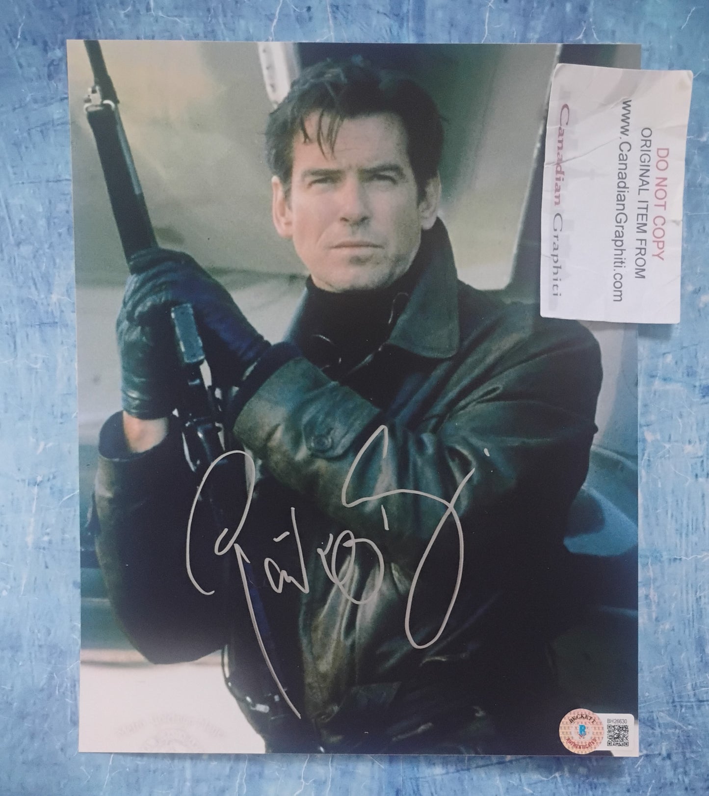 Pierce Brosnan Hand Signed Autograph 8x10 Photo BAS COA James Bond