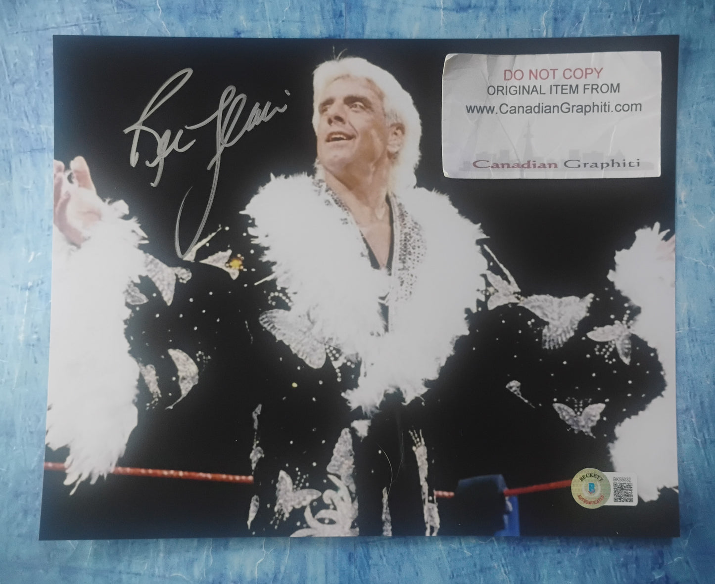 Ric Flair Nature Boy Hand Signed Autograph 8x10 Photo BAS COA