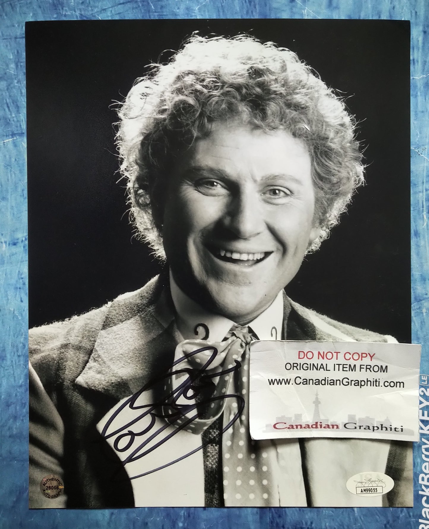 Colin Baker Hand Signed Autograph 8x10 Photo COA + JSA Doctor Who