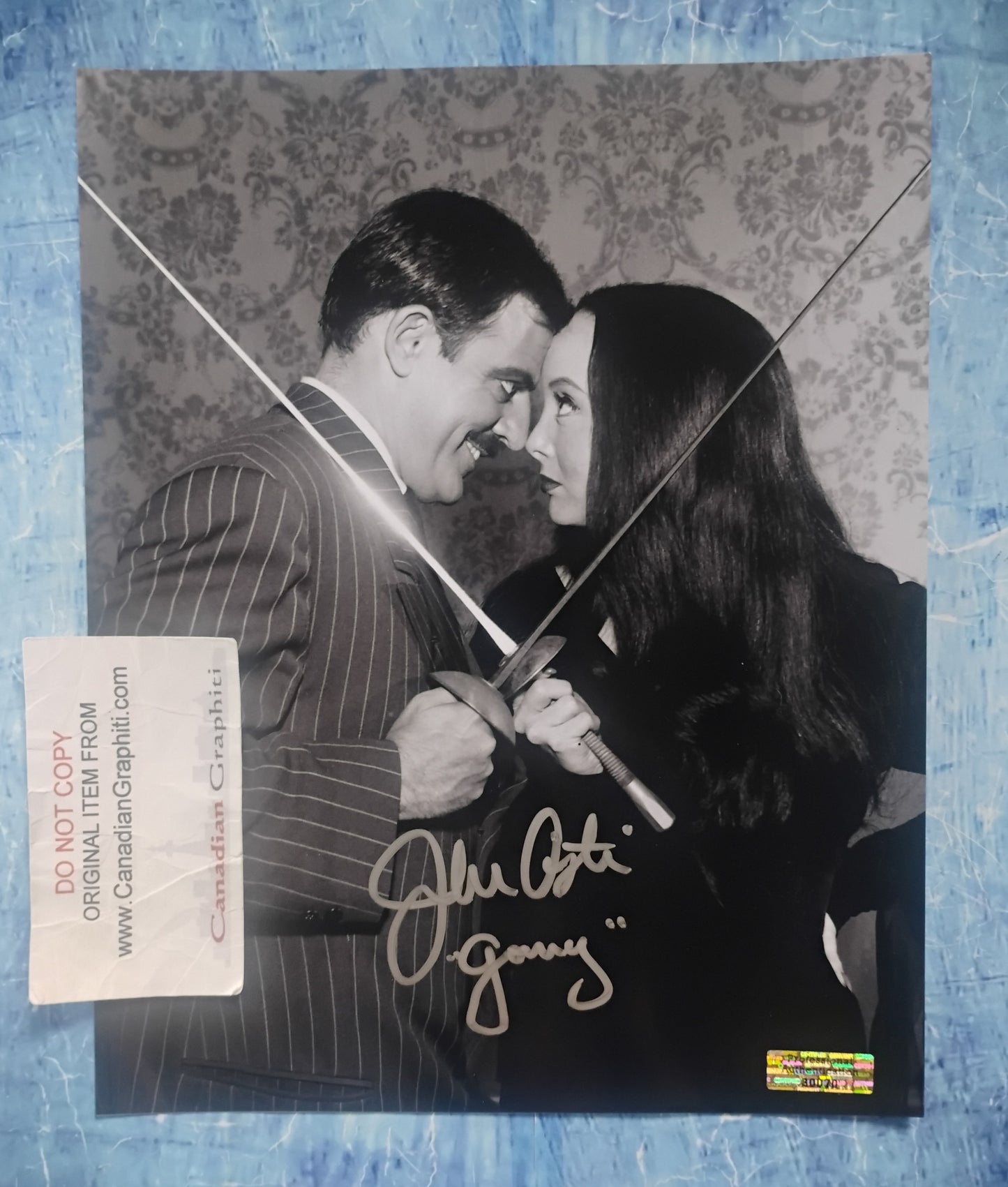 John Astin Hand Signed Autograph 8x10 Photo COA The Addams Family