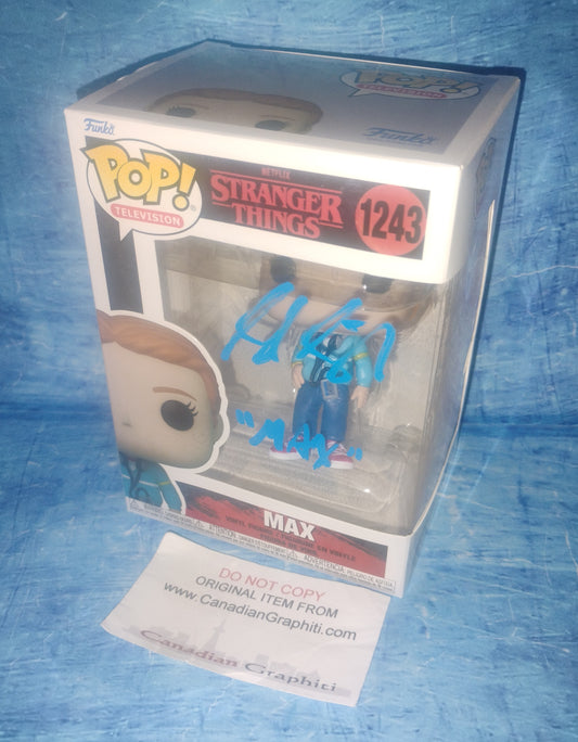 Sadie Sink Hand Signed Autograph Stranger Things Funko Pop COA