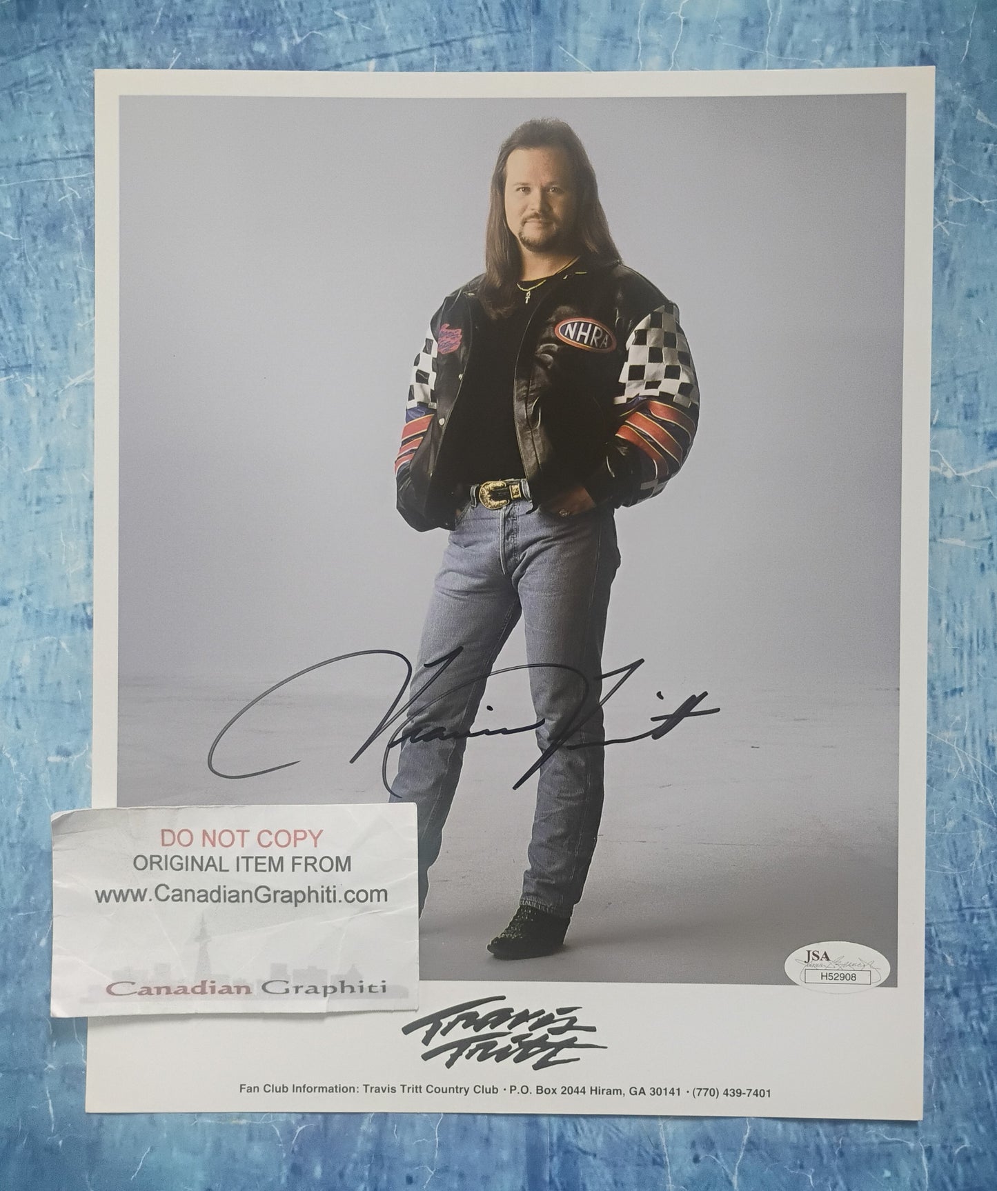 Travis Tritt Hand Signed Autograph 8x10 Photo JSA COA