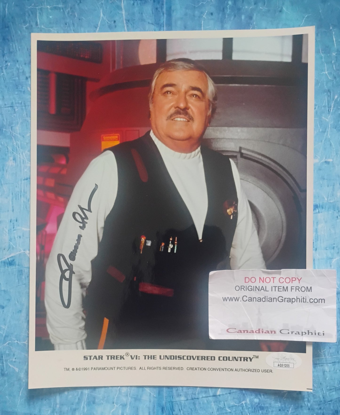 James Doohan Hand Signed Autograph 8x10 Photo JSA COA Star Trek
