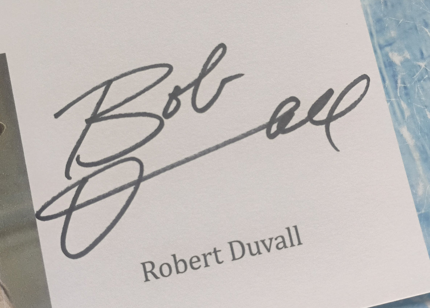Robert Duvall Hand Signed Autograph Index Card COA