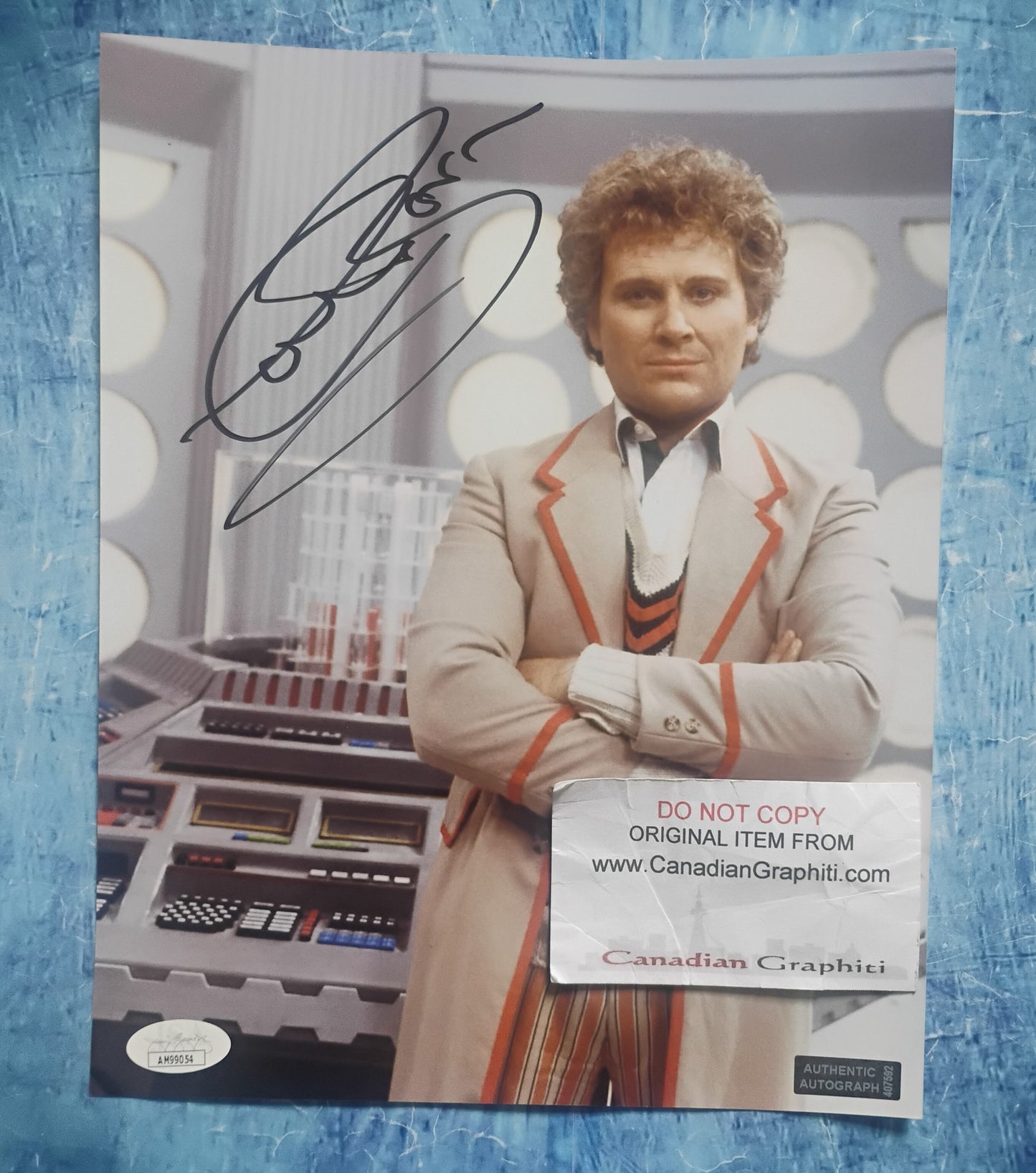 Colin Baker Hand Signed Autograph 8x10 Photo JSA COA Doctor Who