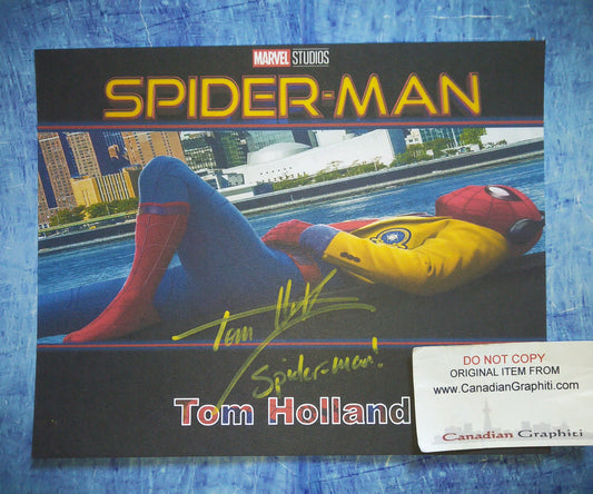 Tom Holland Hand Signed Autograph 8x10 Photo COA Spider-man