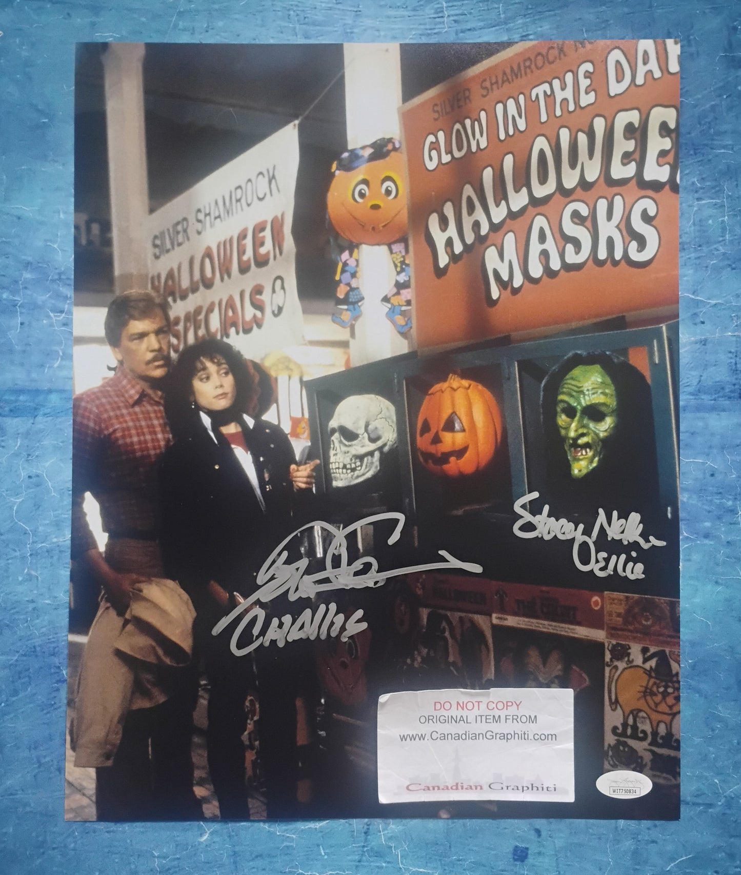 Tom Atkins & Stacey Nelkin Hand Signed Autograph 11x14 Photo JSA COA Halloween III