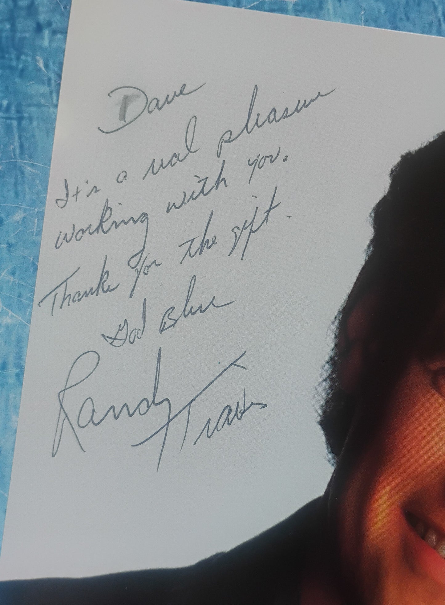 Randy Travis Hand Signed Autograph 8x10 Photo BAS COA