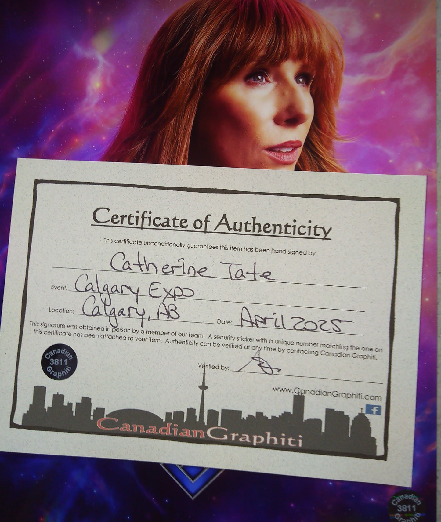 Catherine Tate Hand Signed Autograph 8x10 Photo COA Doctor Who