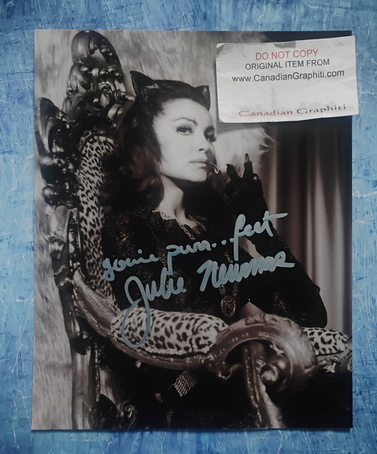 Julie Newmar Hand Signed Autograph 8x10 Photo COA Catwoman