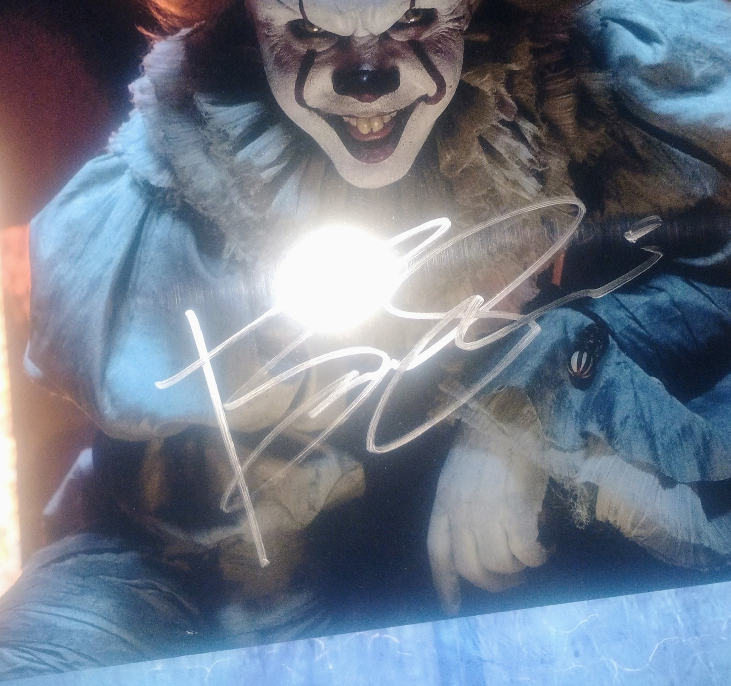 Bill Skarsgard Hand Signed Autograph 11x14 Photo COA Pennywise