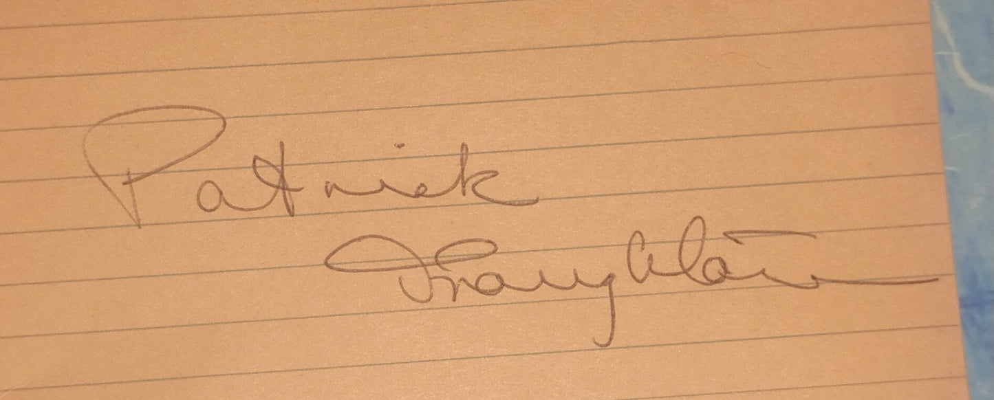 Patrick Troughton Hand Signed Autograph Index Card COA Doctor Who