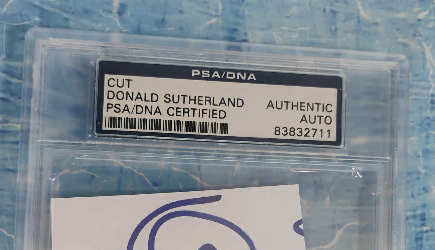 Donald Sutherland Hand Signed Autograph PSA COA