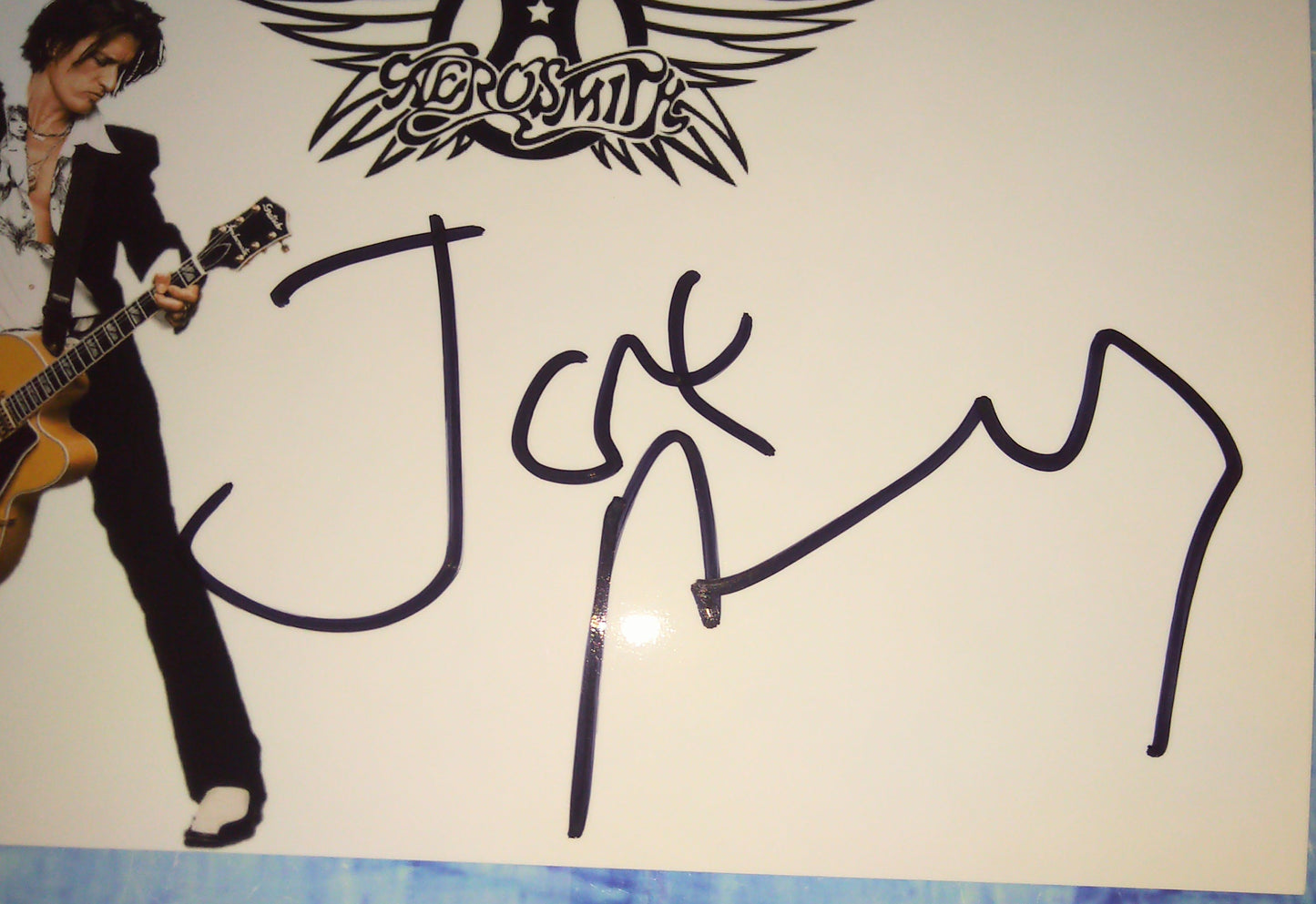 Joe Perry Hand Signed Autograph Photo COA Aerosmith