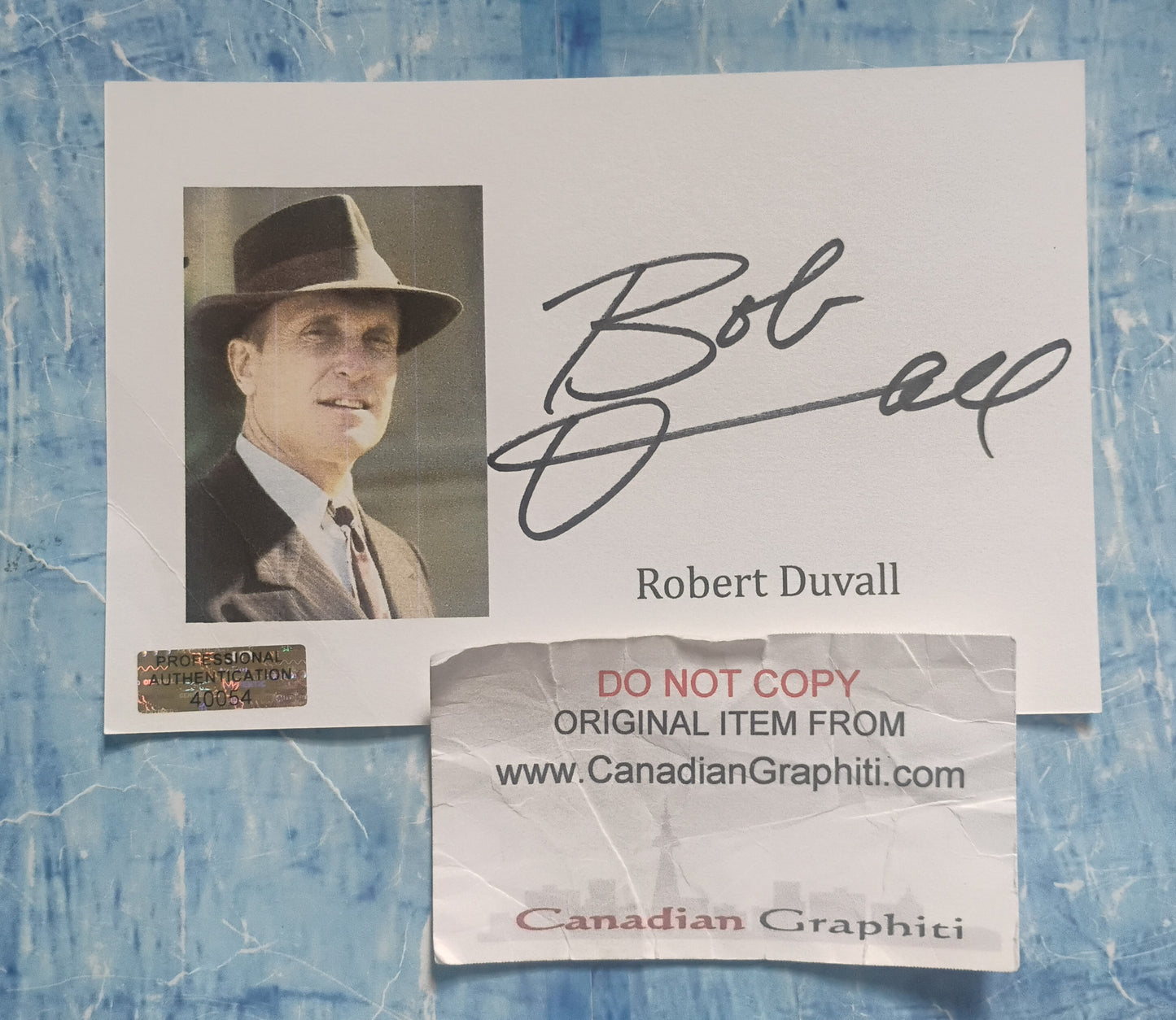 Robert Duvall Hand Signed Autograph Index Card COA