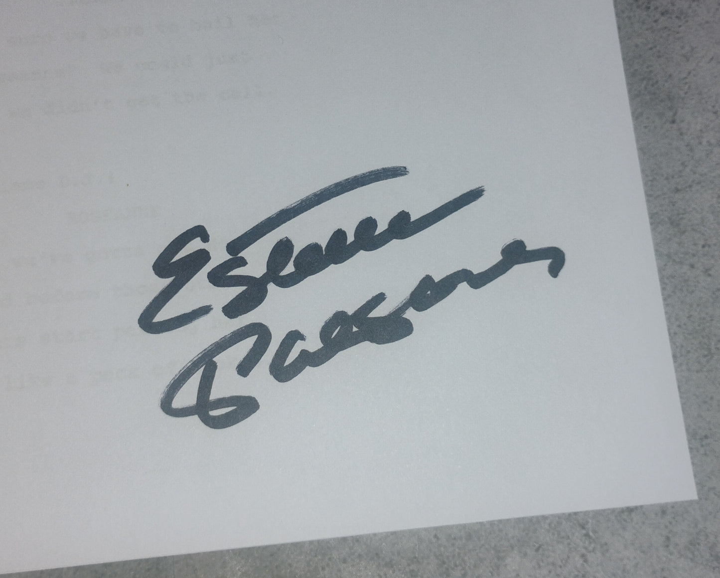 Estelle Parsons Hand Signed Autograph Roseanne Script COA