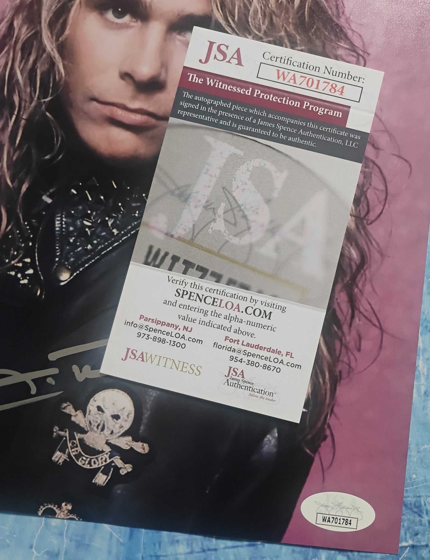 Mike Tramp Hand Signed Autograph 8x10 Photo JSA COA White Lion