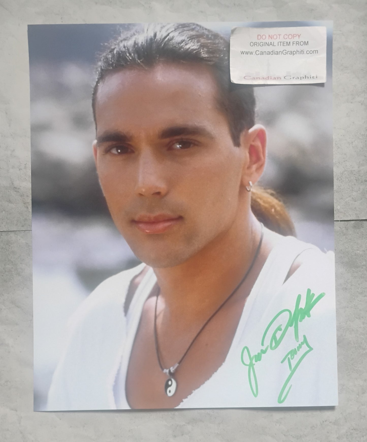 Jason David Frank Hand Signed Autograph 11x14 Photo COA Power Rangers