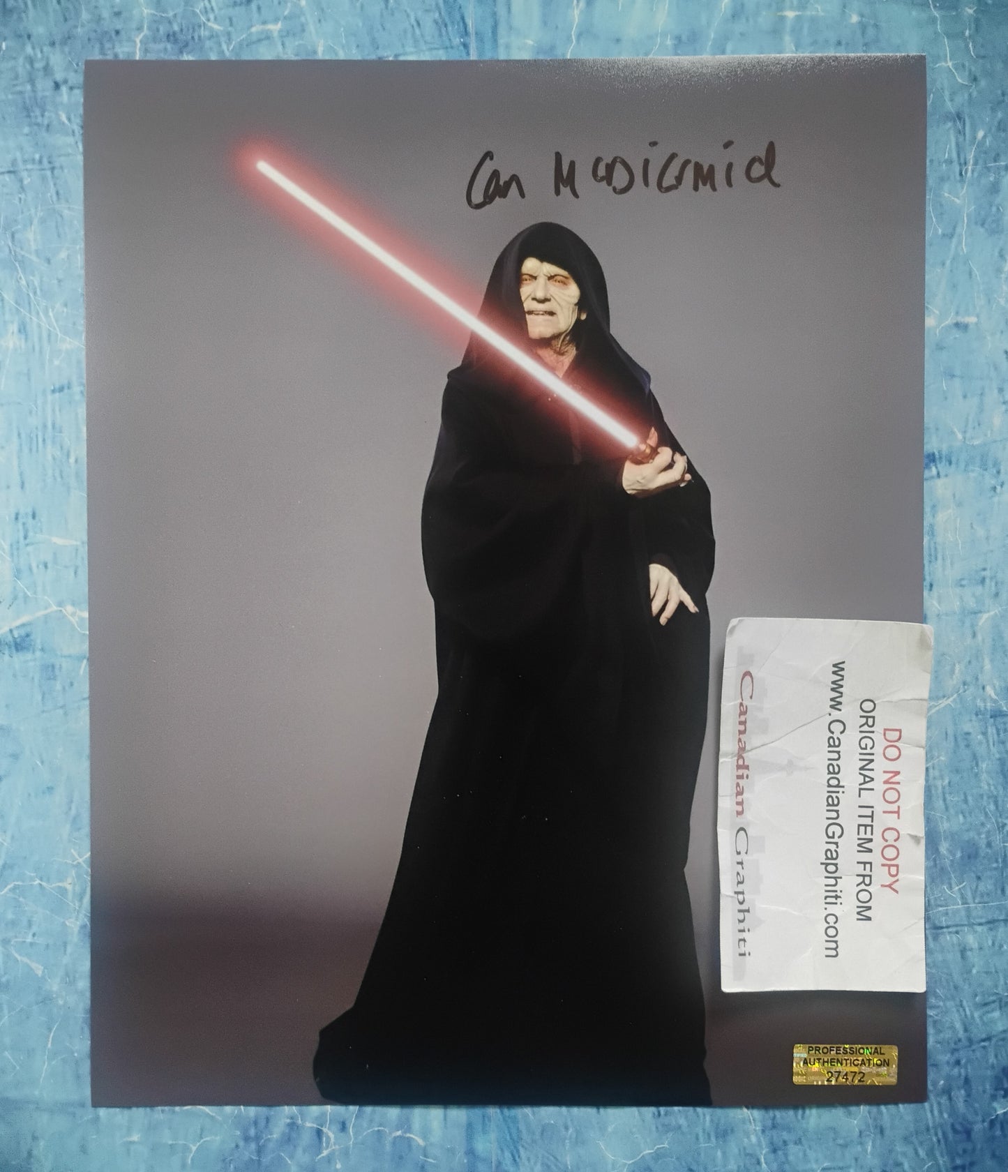Ian McDiarmid Hand Signed Autograph 8x10 Photo COA Star Wars