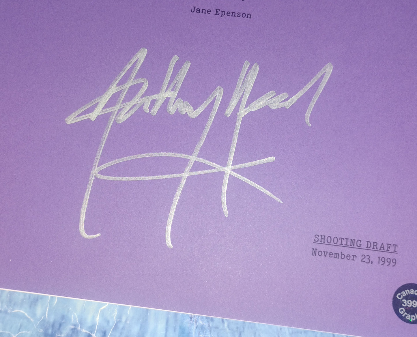 Anthony Head Hand Signed Autograph Buffy The Vampire Slayer Script COA