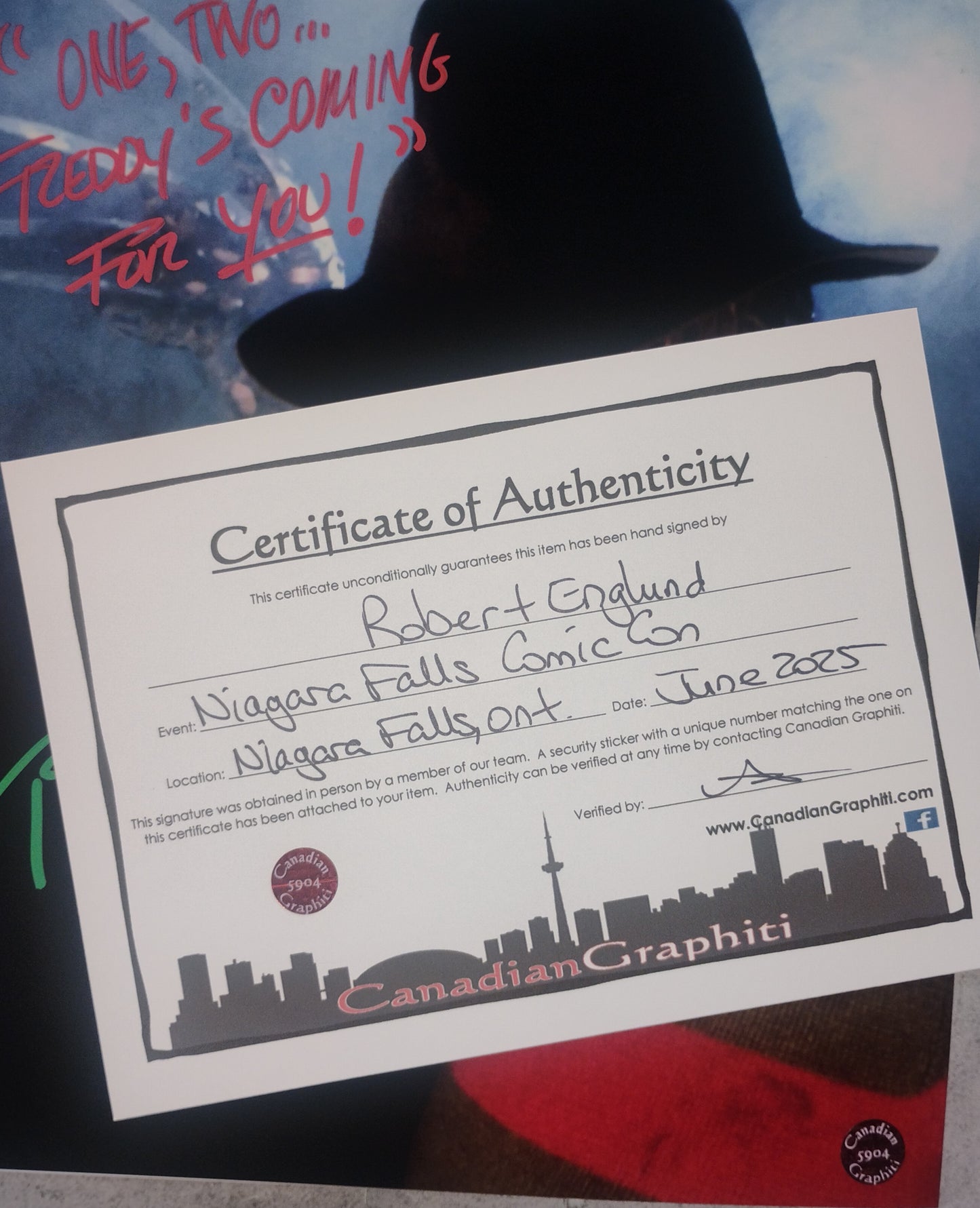 Robert Englund Hand Signed Autograph 8x10 Photo COA Nightmare On Elm Street