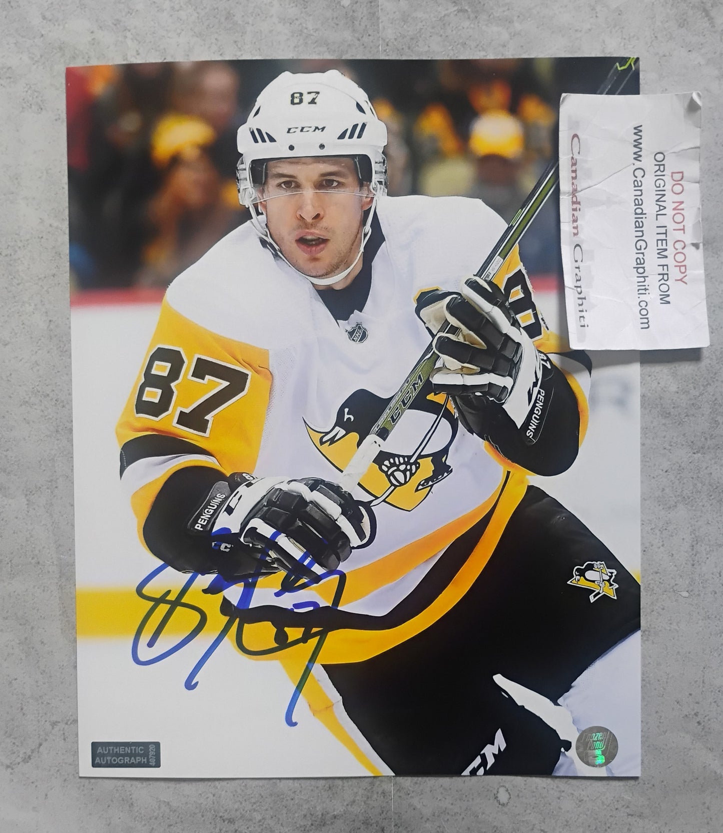 Sidney Crosby Hand Signed Autograph 8x10 Photo COA Pittsburgh Penguins