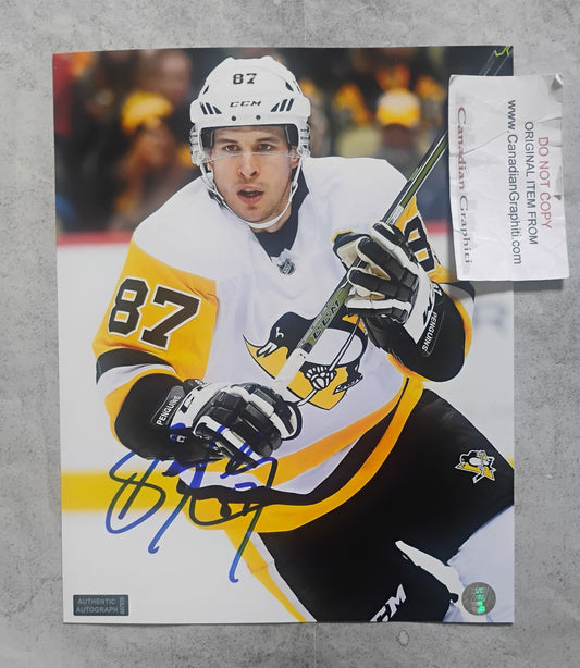 Sidney Crosby Hand Signed Autograph 8x10 Photo COA Pittsburgh Penguins