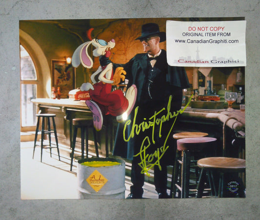 Christopher Lloyd Hand Signed Autograph 8x10 Photo COA + OPix Roger Rabbit