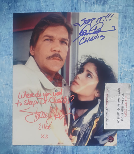 Tom Atkins & Stacey Nelkin Hand Signed Autograph 8x10 Photo COA Halloween III