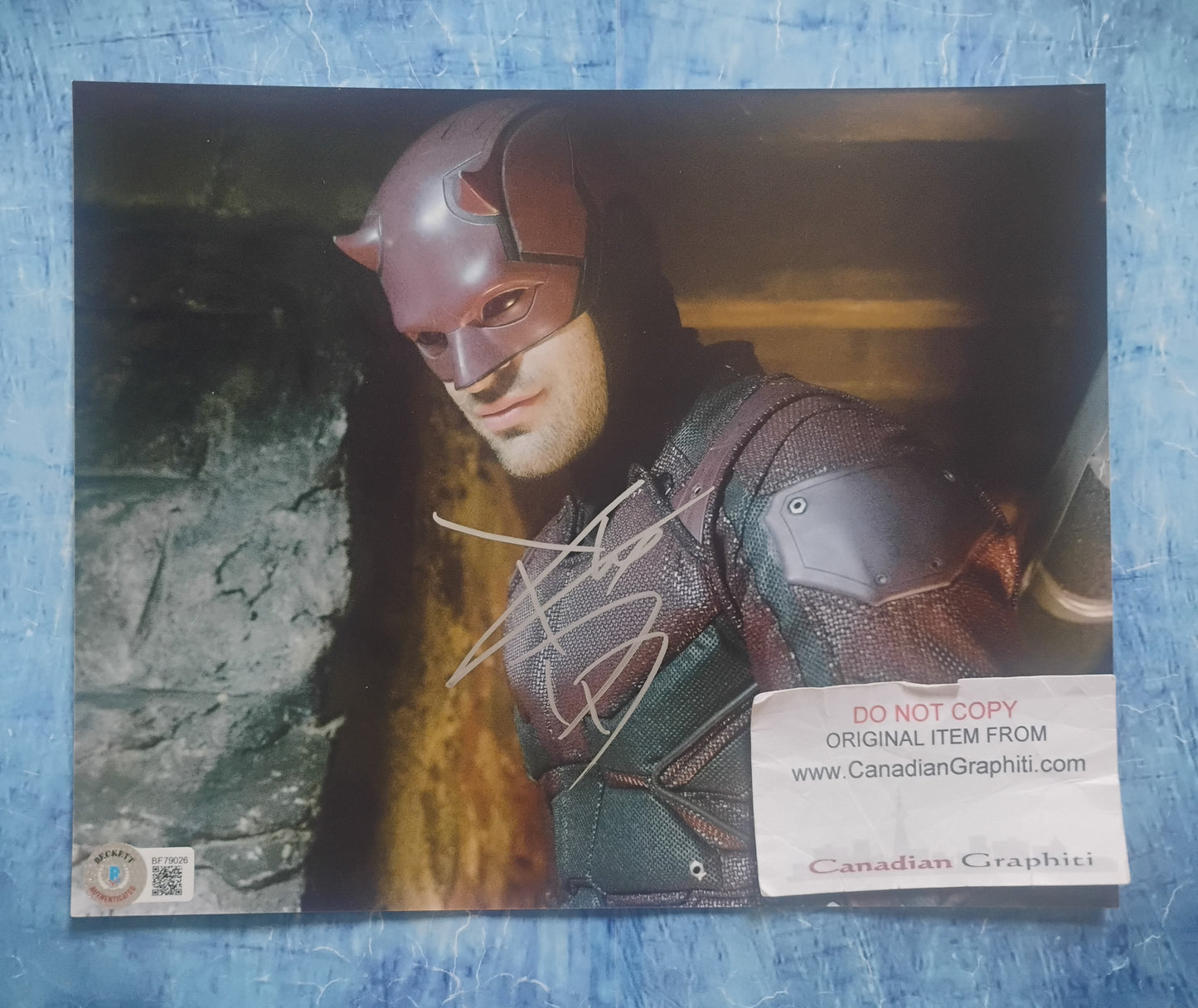 Charlie Cox Hand Signed Autograph 8x10 Photo BAS COA Daredevil