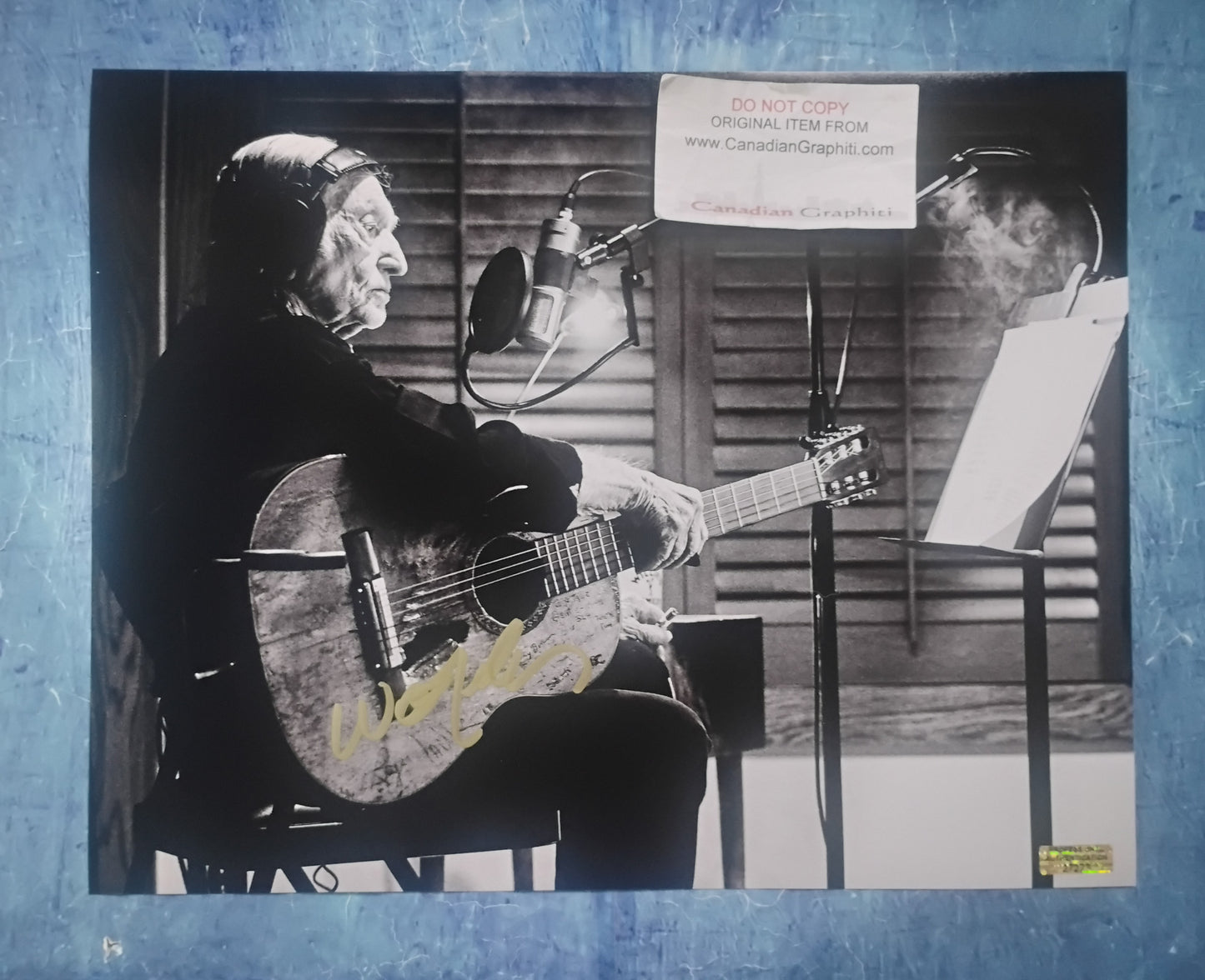 Willie Nelson Hand Signed Autograph 11x14 Photo COA