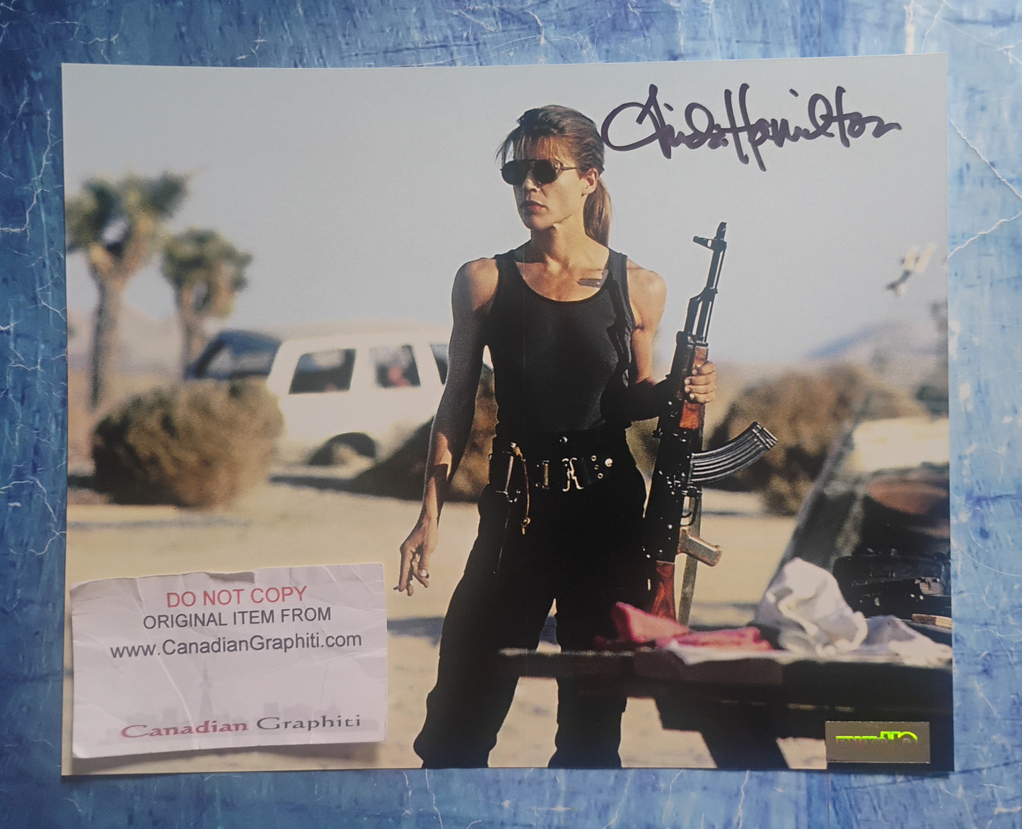 Linda Hamilton Hand Signed Autograph 8x10 Photo COA The Terminator
