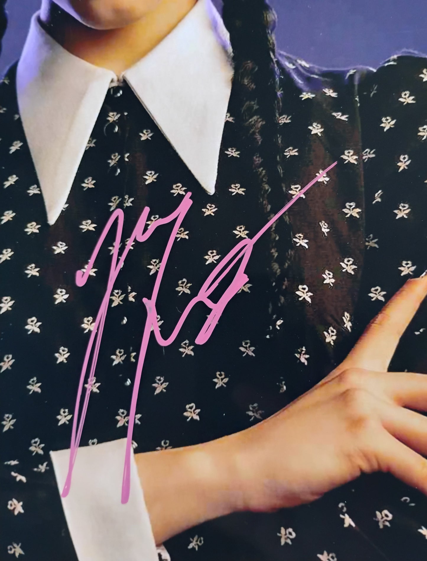 Jenna Ortega Hand Signed Autograph 11x14 Photo COA Wednesday