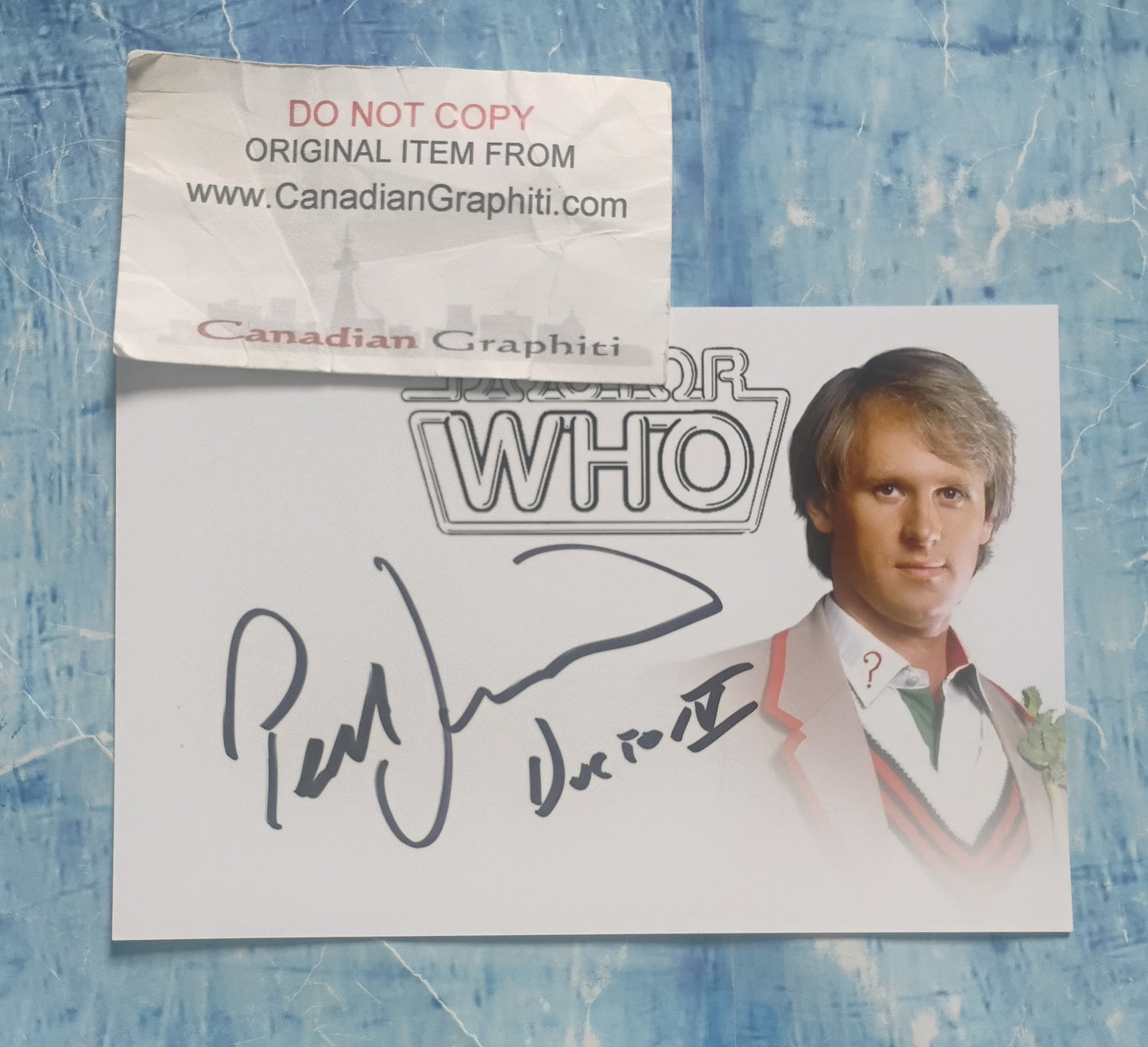 Peter Davison Hand Signed Autograph Photo COA Doctor Who