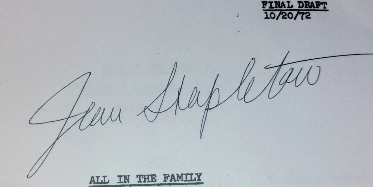 Jean Stapleton Hand Signed Autograph All In The Family Script COA
