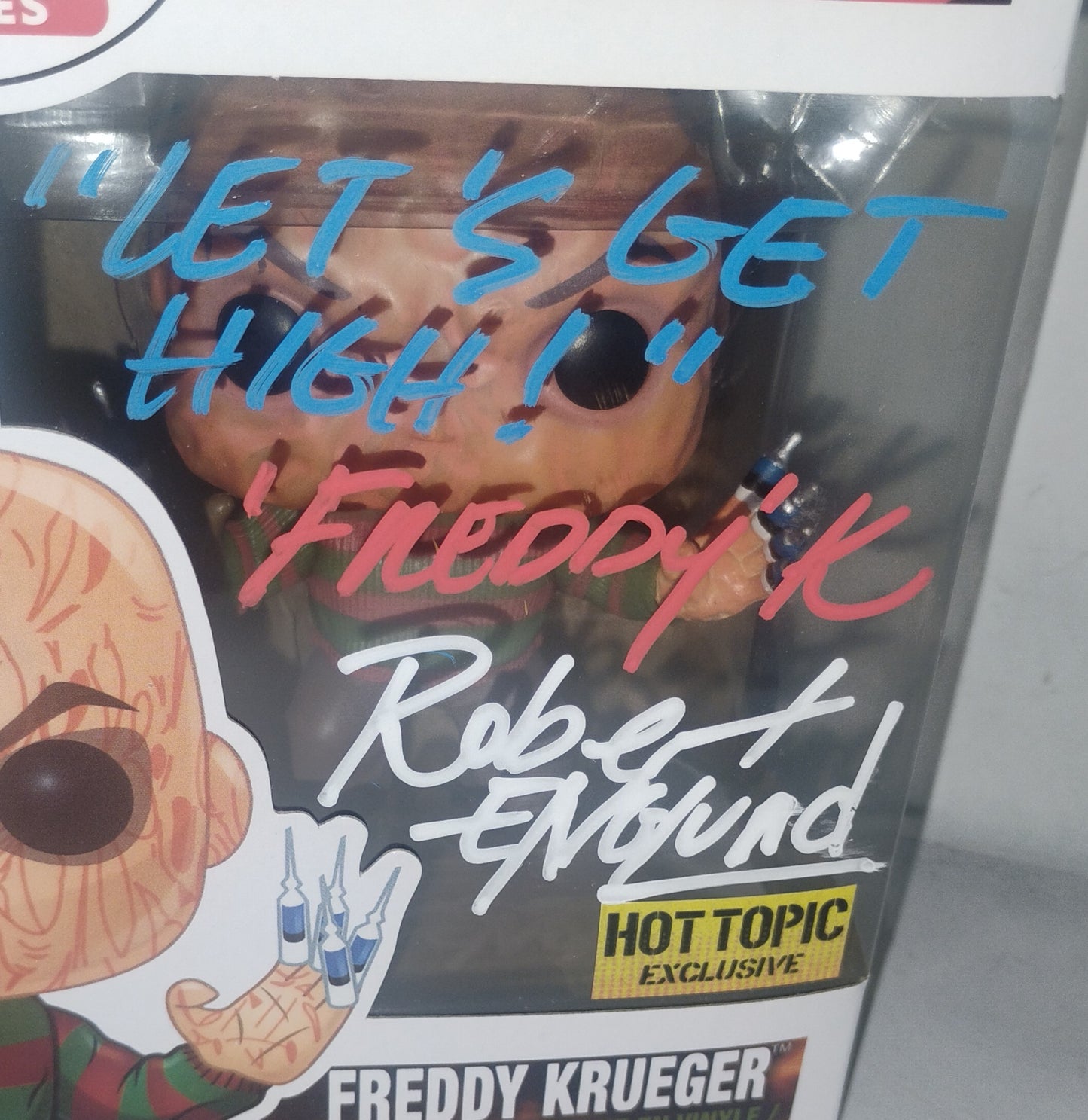 Robert Englund Hand Signed Autograph Freddy Krueger Funko Pop COA