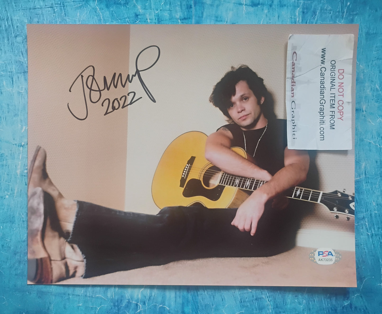 John Cougar Mellencamp Hand Signed Autograph 8x10 Photo PSA COA