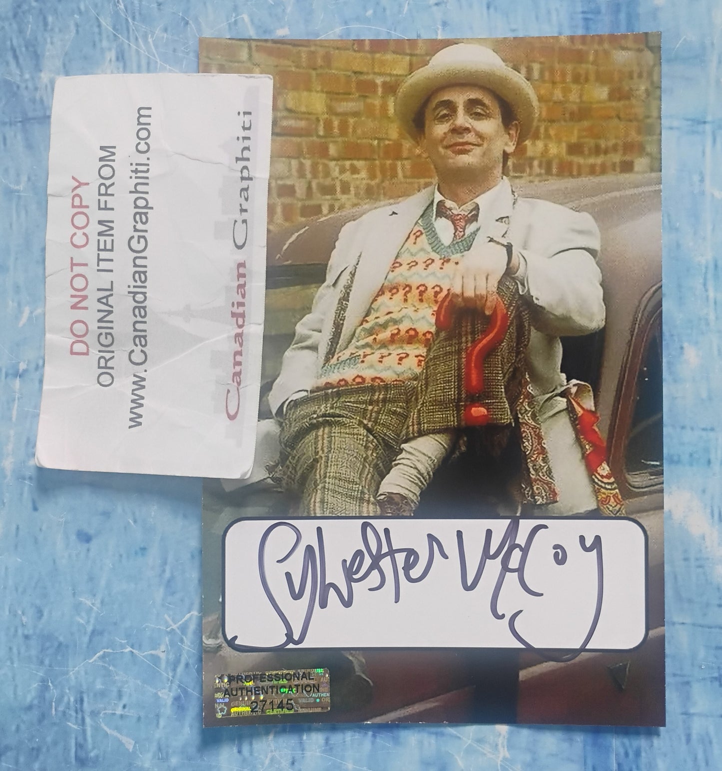 Sylvester McCoy Hand Signed Autograph Photo COA Doctor Who