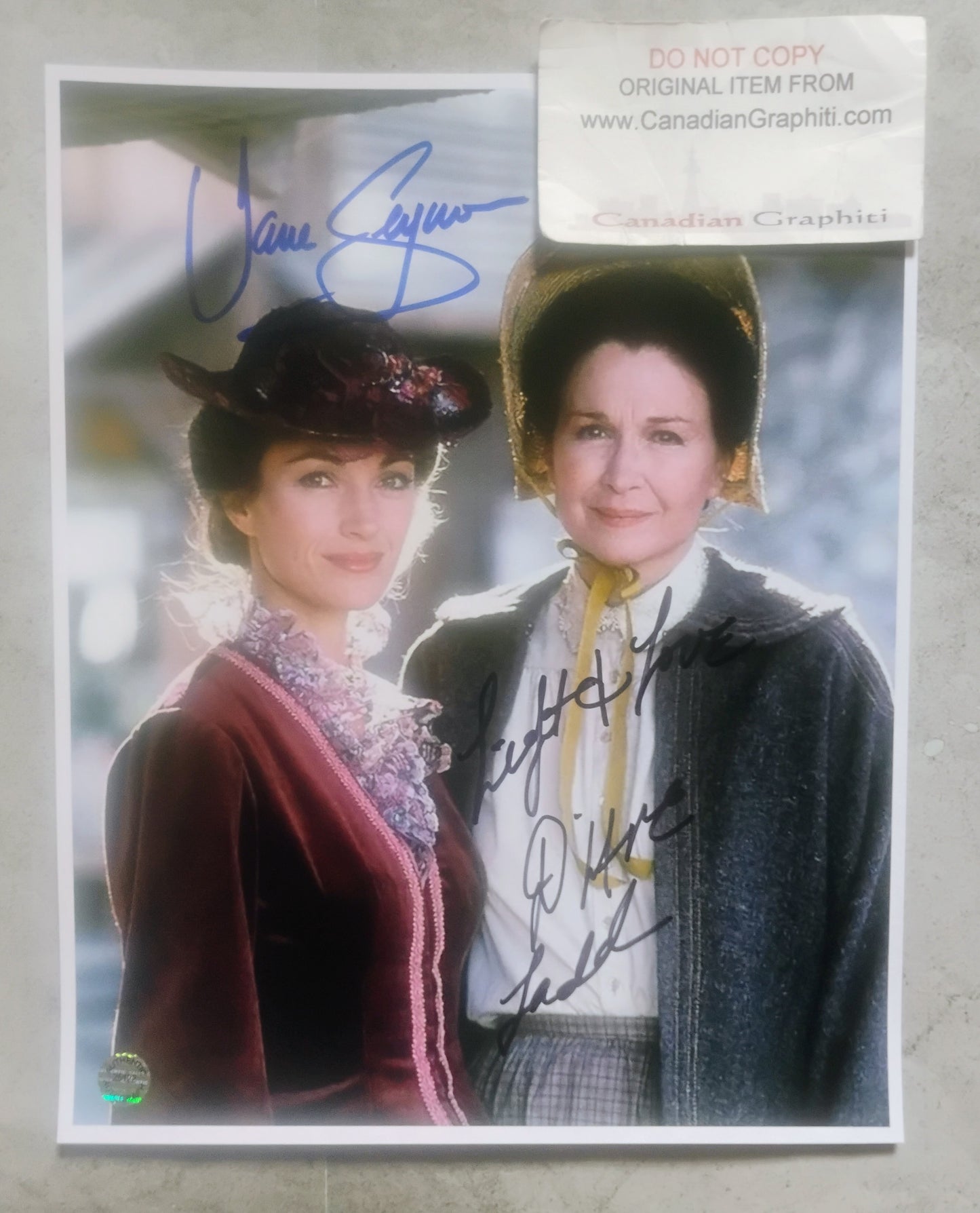 Jane Seymour & Diane Ladd Hand Signed Autograph 8x10 Photo COA Dr. Quinn Medicine Woman