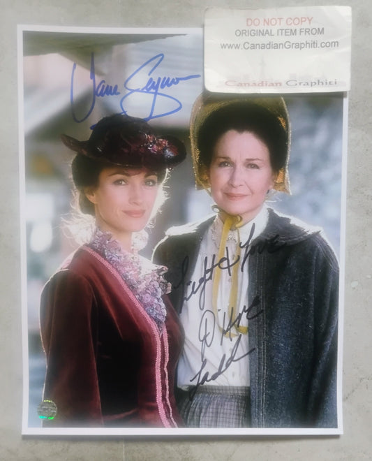 Jane Seymour & Diane Ladd Hand Signed Autograph 8x10 Photo COA Dr. Quinn Medicine Woman