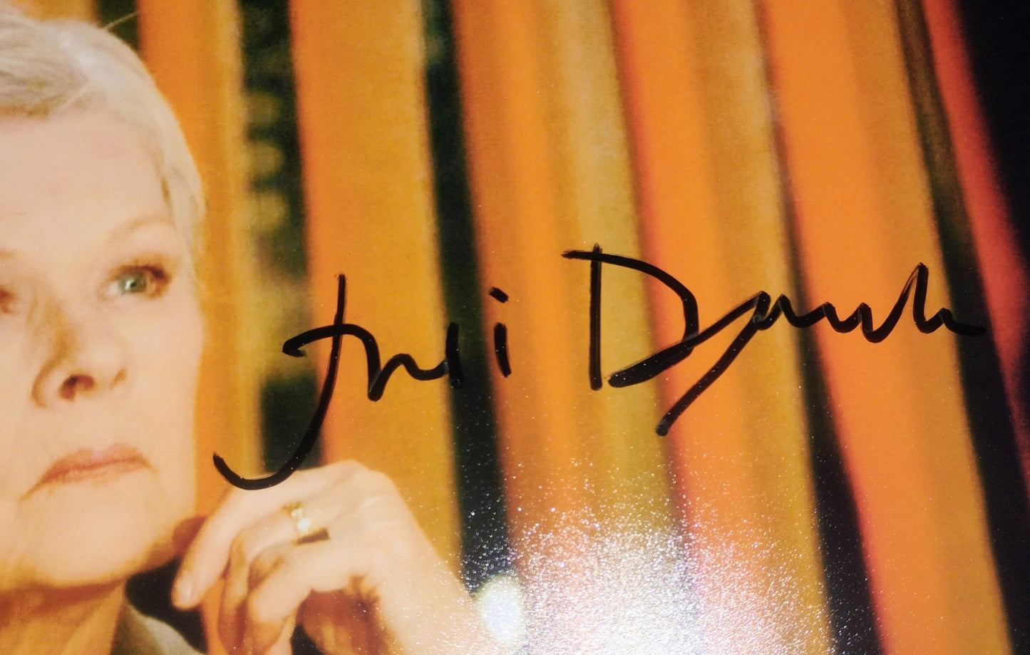 Judi Dench Hand Signed Autograph 8x10 Photo BAS COA