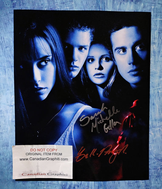 Sarah Michelle Gellar & Freddie Prinze Jr Hand Signed Autograph 8x10 Photo COA I Know What You Did Last Summer