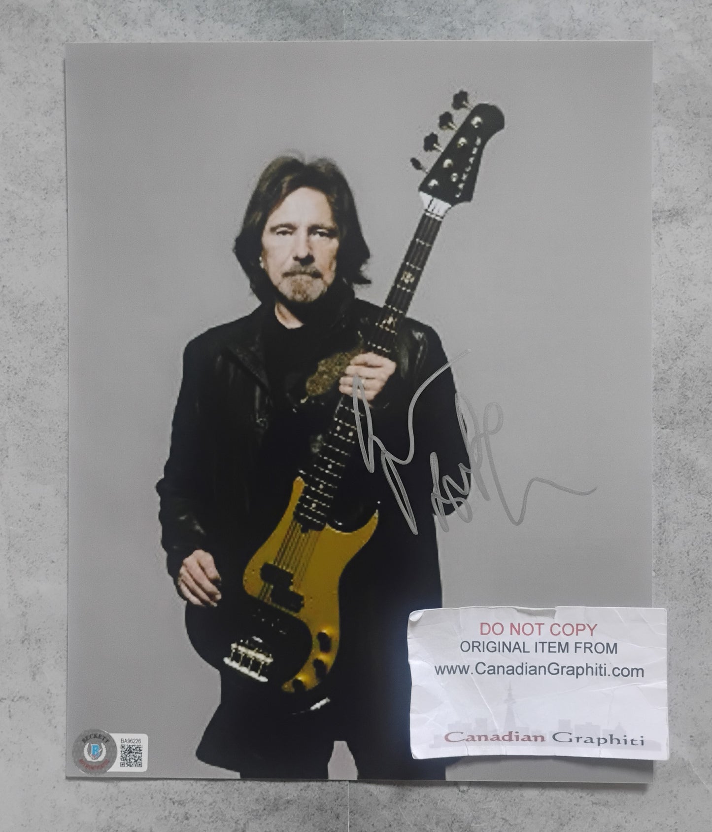 Geezer Butler Hand Signed Autograph 8x10 Photo BAS COA Black Sabbath