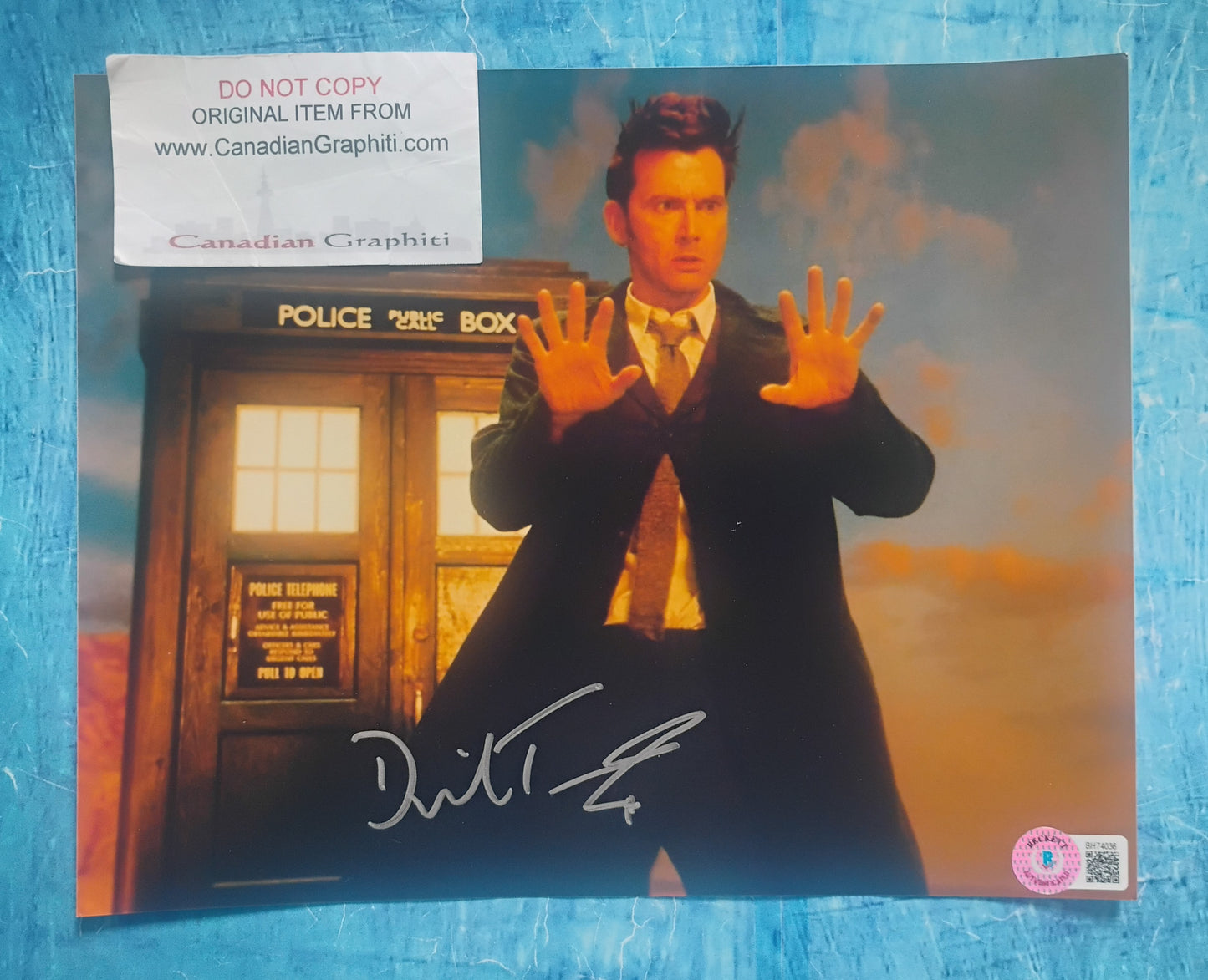 David Tennant Hand Signed Autograph 8x10 Photo BAS COA Doctor Who
