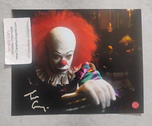 Tim Curry Hand Signed Autograph Photo COA Pennywise