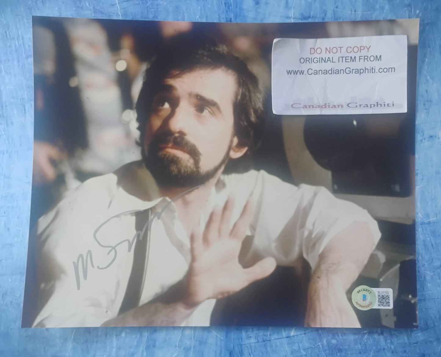 Martin Scorsese Hand Signed Autograph 8x10 Photo BAS COA